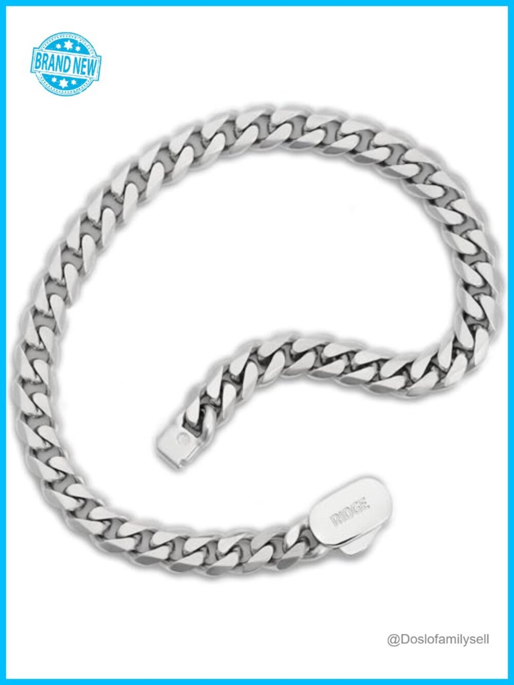 18K Gold Curb Link Bracelet Men Rugged Secure Clasp Brushed
